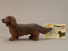 #S158 Schleich 16328 Langhaardackel – mit Umhängekärtchen 2001 – 2002