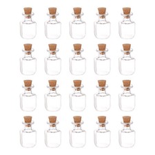 20Stk Mini Glas Flaschen mit