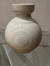 AK weiße Pozellanvase, alka kunst Alboth und Kaiser