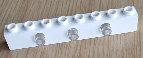 Lego stein 1x8 weiß - stein,