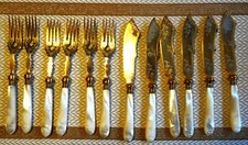 Fischbesteck, antik @