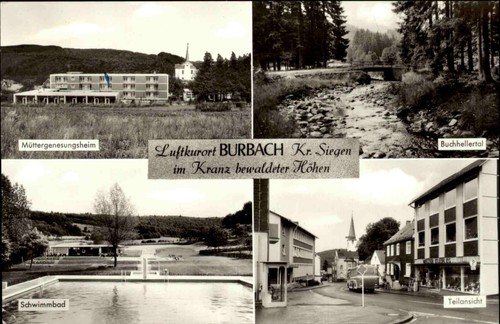 Burbach siegen mehrbild ak - burbach,