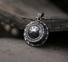 B25 Asien Nepal Tibet Mönche Anhänger zum Öffnen Gefäß 925 Silber