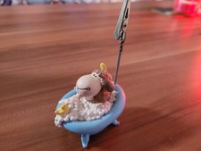 NICI✿FOTOHALTER MEMO NOTIZ✿JOLLY MÄH BRAUN✿BADEWANNE✿LIEBE✿SCHAF