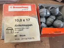59Stück Abdeckkappen Sechkant 10x17mm grau  galv.Verzinkt /  Aktion DVLotK56