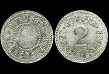 BIERMARKE: "2 leere Flaschen". BRAUEREI VOLKERSHEIM / BRAUNSCHWEIG ⇒ BOCKENEM.