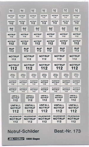 Decals 112 notruf - decals, "112