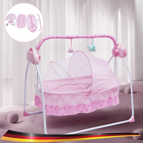 Rosa elektrische babyschaukel - elektrische,