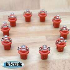 10 Stück rote LED Cockpitbeleuchtung Tacho-Beleuchtung  B8.5d T5 rot