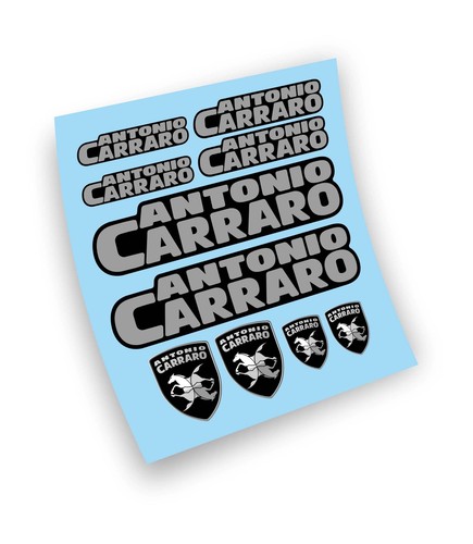 Antonio carraro aufkleber - aufkleber, set