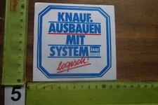 Alter Aufkleber Handwerk Hausbau Ausbau Renovierung KNAUF GIPS