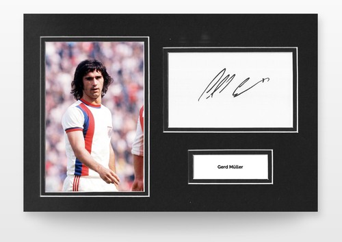 Gerd müller signed - gerd, 12x8
