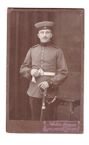 Cdv foto 1900 - foto, soldat
