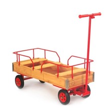 Bollerwagen Holz mit Geländer