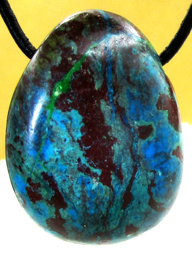 Chrysokoll trommelstein - chrysokoll,