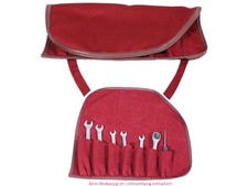 Rote Oldtimer Werkzeugtasche