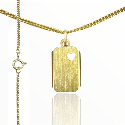 Gravurplatte gold 333 - gravurplatte,