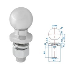 Kupplungskugel M22 Anhänger
