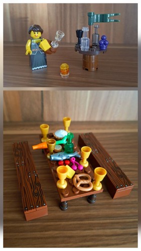 Lego minifigur theke bar maid - minifigur,