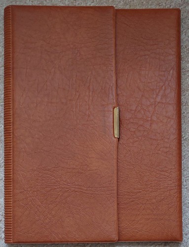 Vintage schreibmappe leder - vintage,