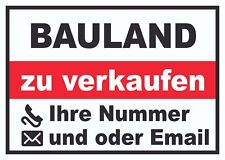 Bauland zu verkaufen Schild
