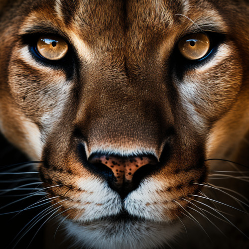 Wandbild puma berglöwe - puma,