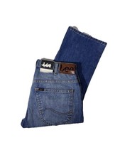 Lee Knox Men’s Jeans W31 L34 Blue Straight Leg Regular Fit Mid Rise 100% Cotton 