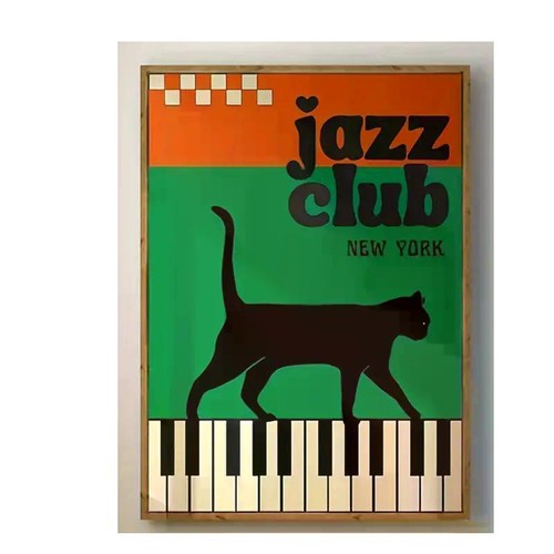 Leinwanddruck jazz club new - club,