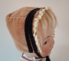 Alte PuppenHaube  Puppe Haube  Porzellankopfpuppe Kopfumfang ca 33 cm