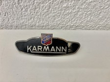 Vintage Karmann Ghia Auto Emblem Emaille Schild Body Badge 9cm RARE