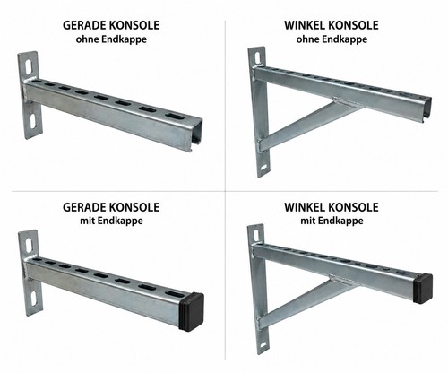 Schienenkonsole wandträger - &,