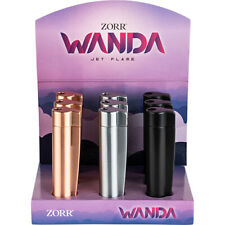 Design Feuerzeug Wanda, Zorr, 3 Farben, Gasfeuerzeug, Jet Flamme Metall Edel NEU
