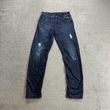 G-STAR RAW Jeans Herren Hose W30 L34 A Crotch Tapered 30702 Blau Denim