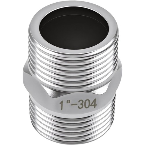 Doppelnippel edelstahl zoll - edelstahl, 1