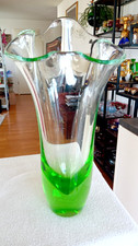 Große schwere glas vase - große,