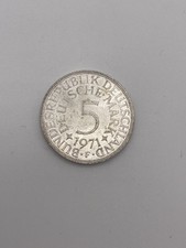 5 DM - Deutsche Mark - Münze - Silberadler - 1971 F - Heiermann