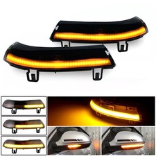2x LED Spiegel Blinker Schwarz