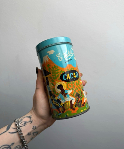 Wedel cacao werbe blechdose - wedel,