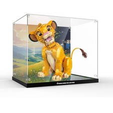 cooldac Acryl-Vitrine kompatibel mit Lego 43247 Simba, Staubdichte mit