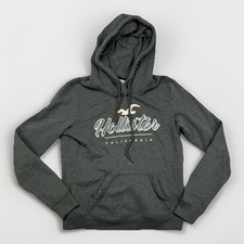 Hollister hoodie grau - grau, damen