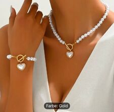 Perlenschmuck Set – Halskette, Armband für Damen