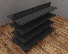 Gondelregal Mittelraumgondel Metallregal Kiosk Regal Tego EDEN 145x200 cm Böden 