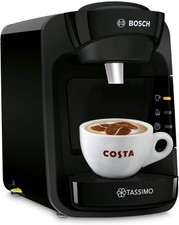 Compact Pod Kaffeemaschine 0,8L | One-Touch Brew | Auto Clean | 1300W Schwarz