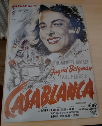 Großes retro blechschild - großes, retro-blechschild