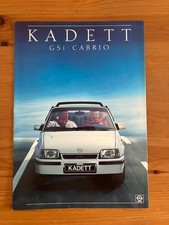 Opel Kadett GSi Cabrio  Prospekt und Datenblatt 1987