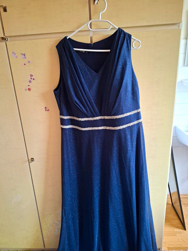 Damen abendkleid lang blau - damen,