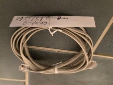  Flachkabel, vollbelegt RJ11 kompatibel Telefon Kabel  6 polig, nie benutzt