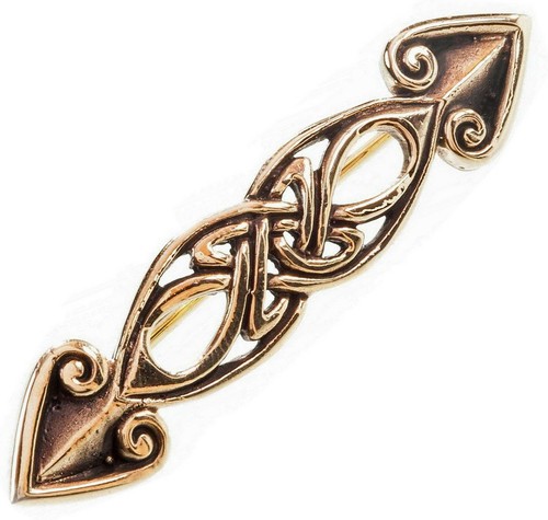 Bronze gewand fibel - bronze, kelten