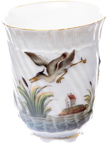 Becher bemaltes schwanendesign - becher,
