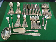 Elegantes Silberbesteck Rokoko für 12 Personen 60 Teile + 6 Vorleger 100er TOP